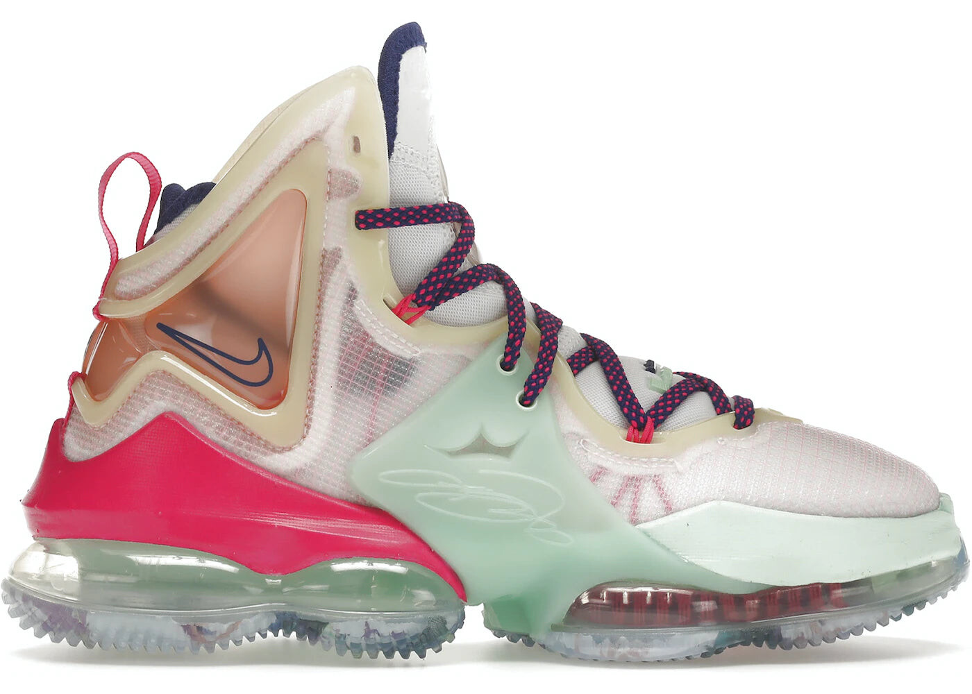 

Кроссовки Nike LeBron 19 Low мужские, белый / розовый