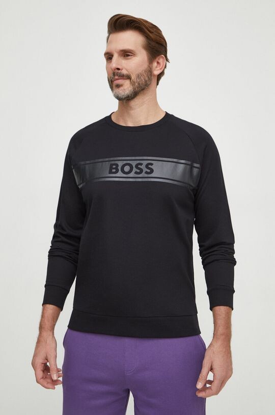 

Хлопковая толстовка для отдыха Boss, черный