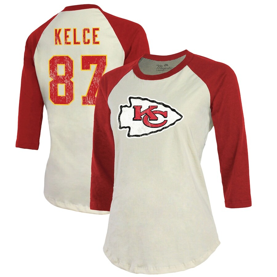 

Футболка с длинным рукавом Majestic Threads Kansas City Chiefs, кремовый