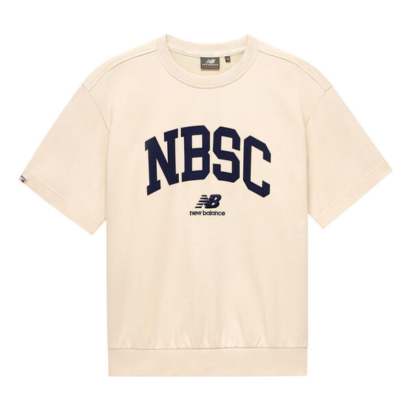 

Футболка с логотипом New Balance, бежевый