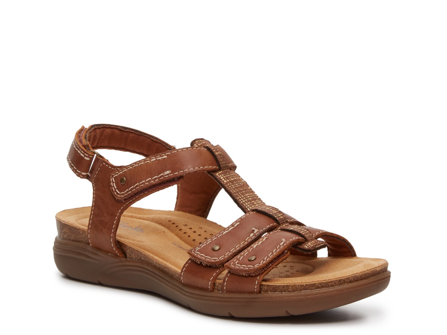 

Сандалии April Cove Clarks, коричневый/золотистый