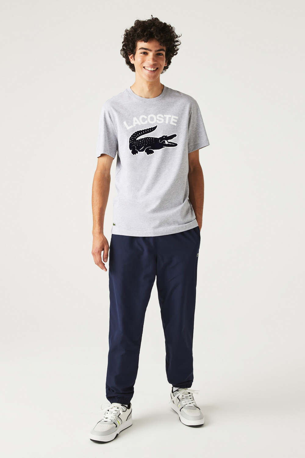 

Серая мужская футболка Lacoste, серый