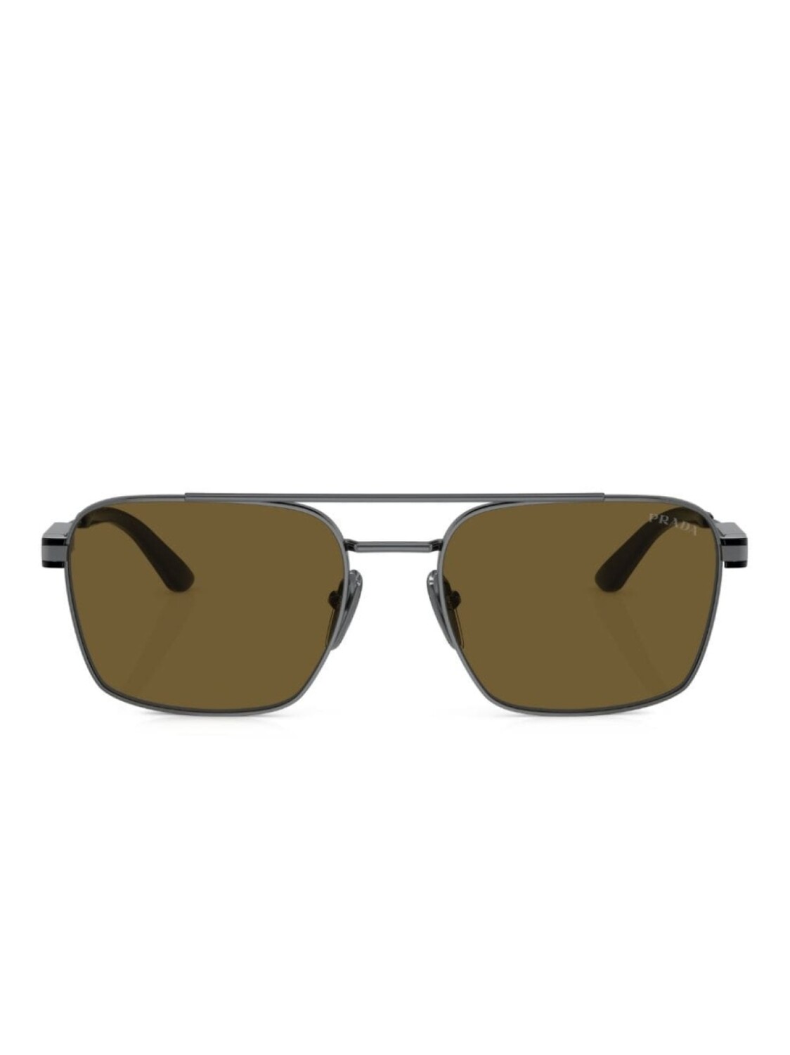 

Prada Eyewear солнцезащитные очки в квадратной оправе, серый