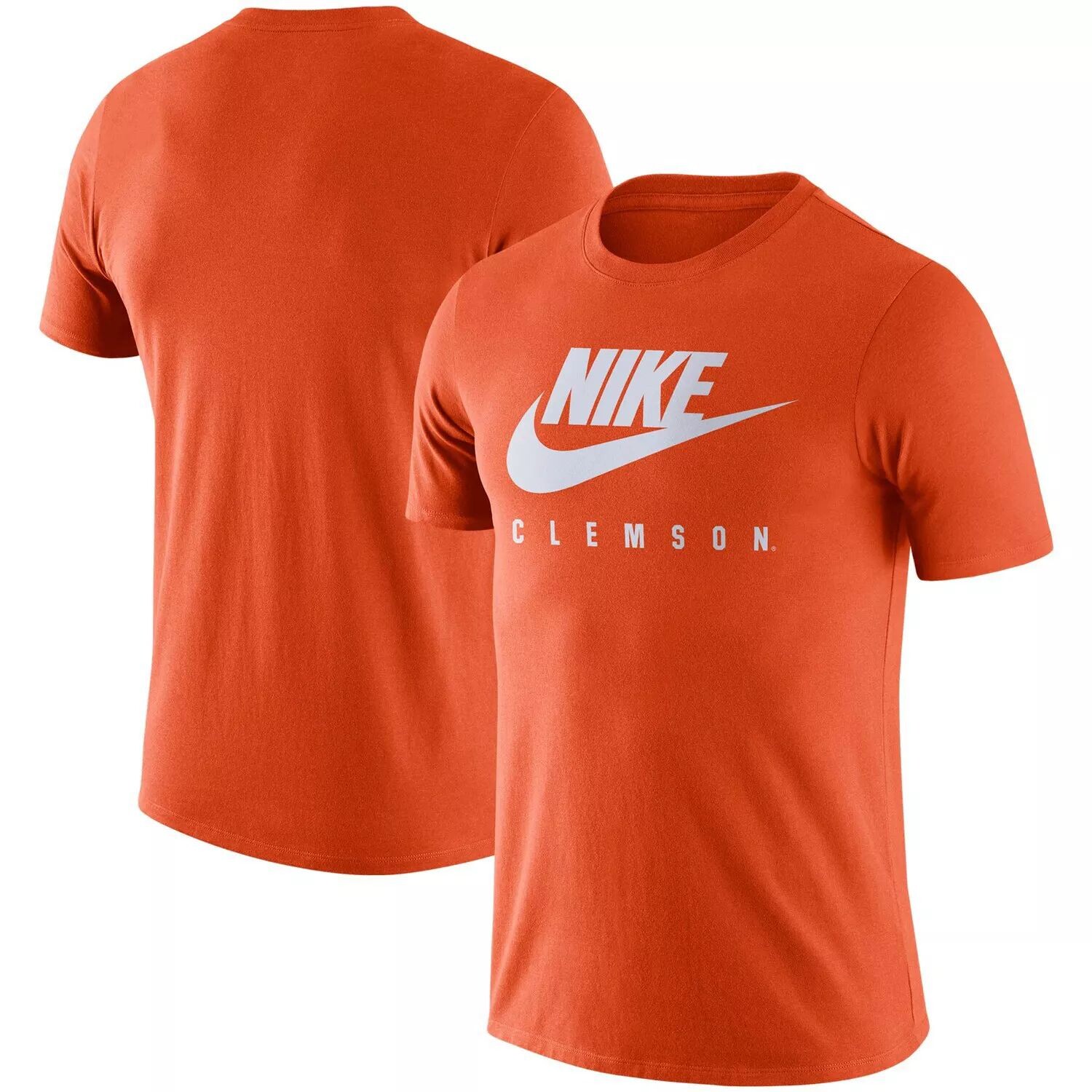 

Мужская оранжевая футболка Clemson Tigers Essential Futura Performance Nike, Оранжевый