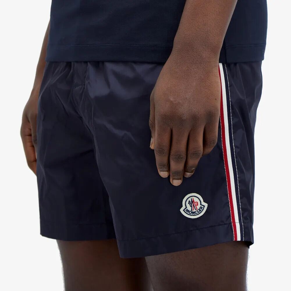 

Moncler Нейлоновые шорты для плавания с логотипом, синий