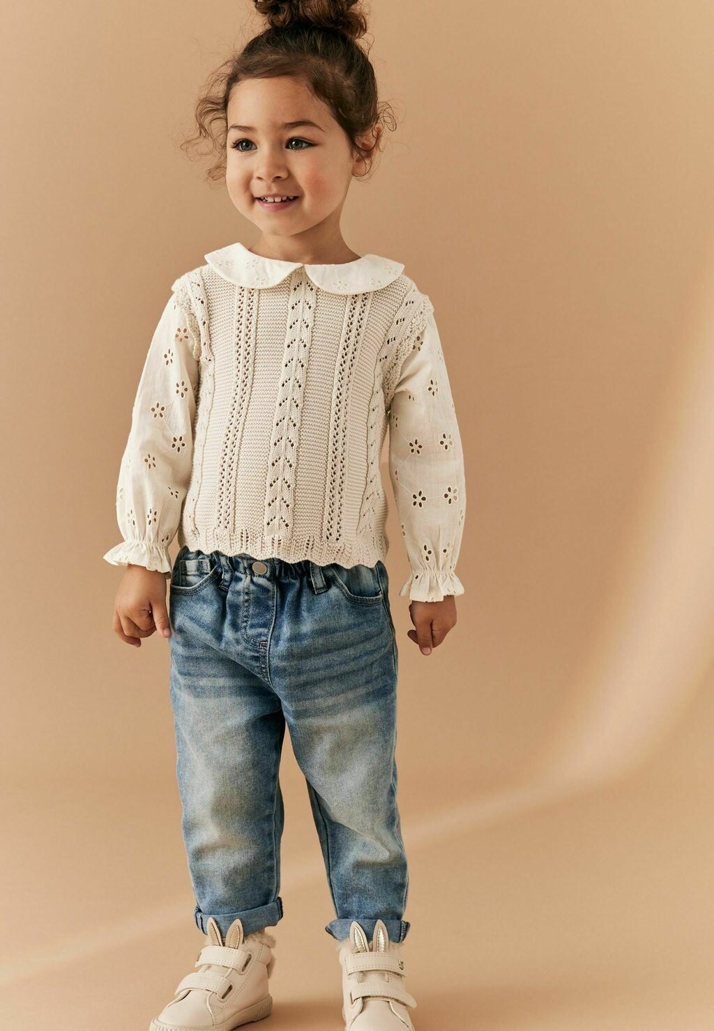 

Вязаный свитер STITCH REGULAR FIT Next, цвет ecru marl