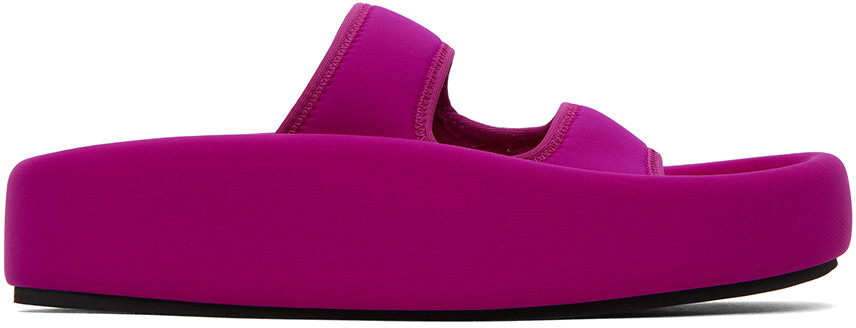 

Розовые сандалии MM6 Maison Margiela с эффектом затопления