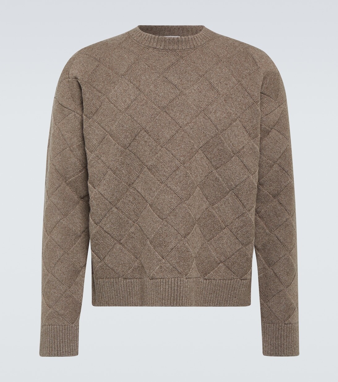 

Свитер Intreccio из смесовой шерсти Bottega Veneta, нейтральный