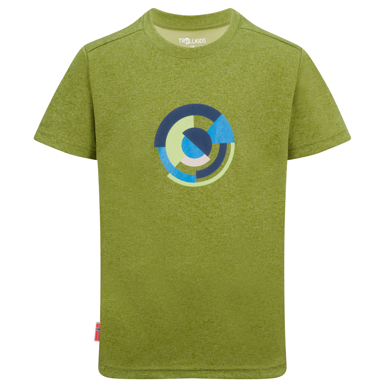 Функциональная рубашка Trollkids Kid's Sognefjord T Shirt, цвет Kiwi