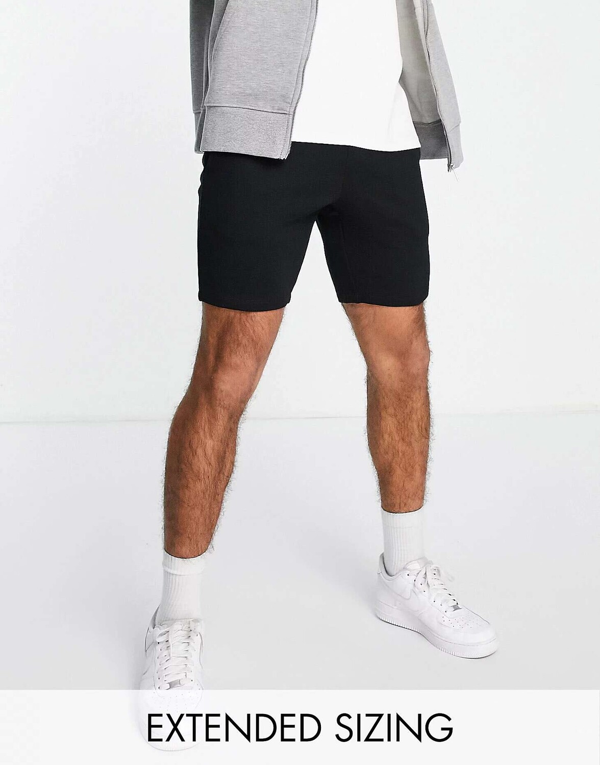 

Черные трикотажные шорты скинни ASOS