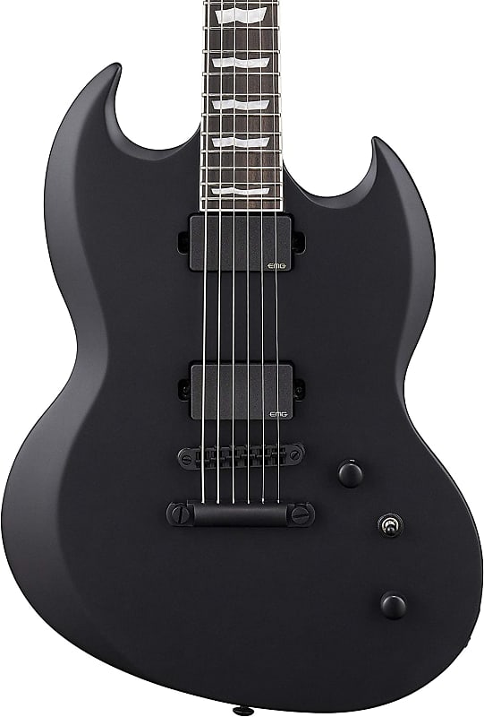 

Электрогитара *NOS* ESP LTD Viper 400B Baritone Electric Guitar - Black Satin