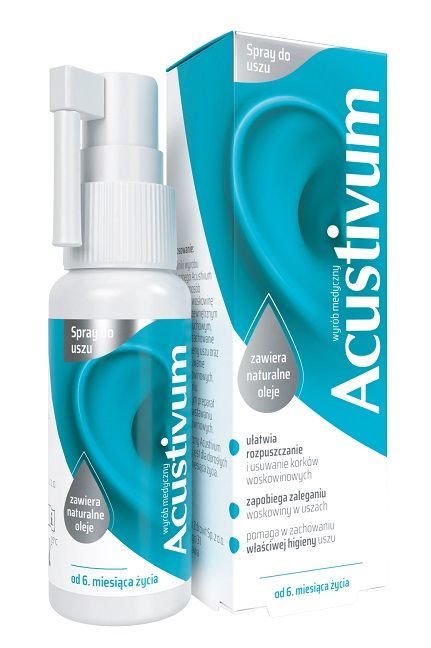 Спрей для ушей Acustivum Spray Do Uszu, 20 мл парафин косметический витамин е cristaline 450 мл