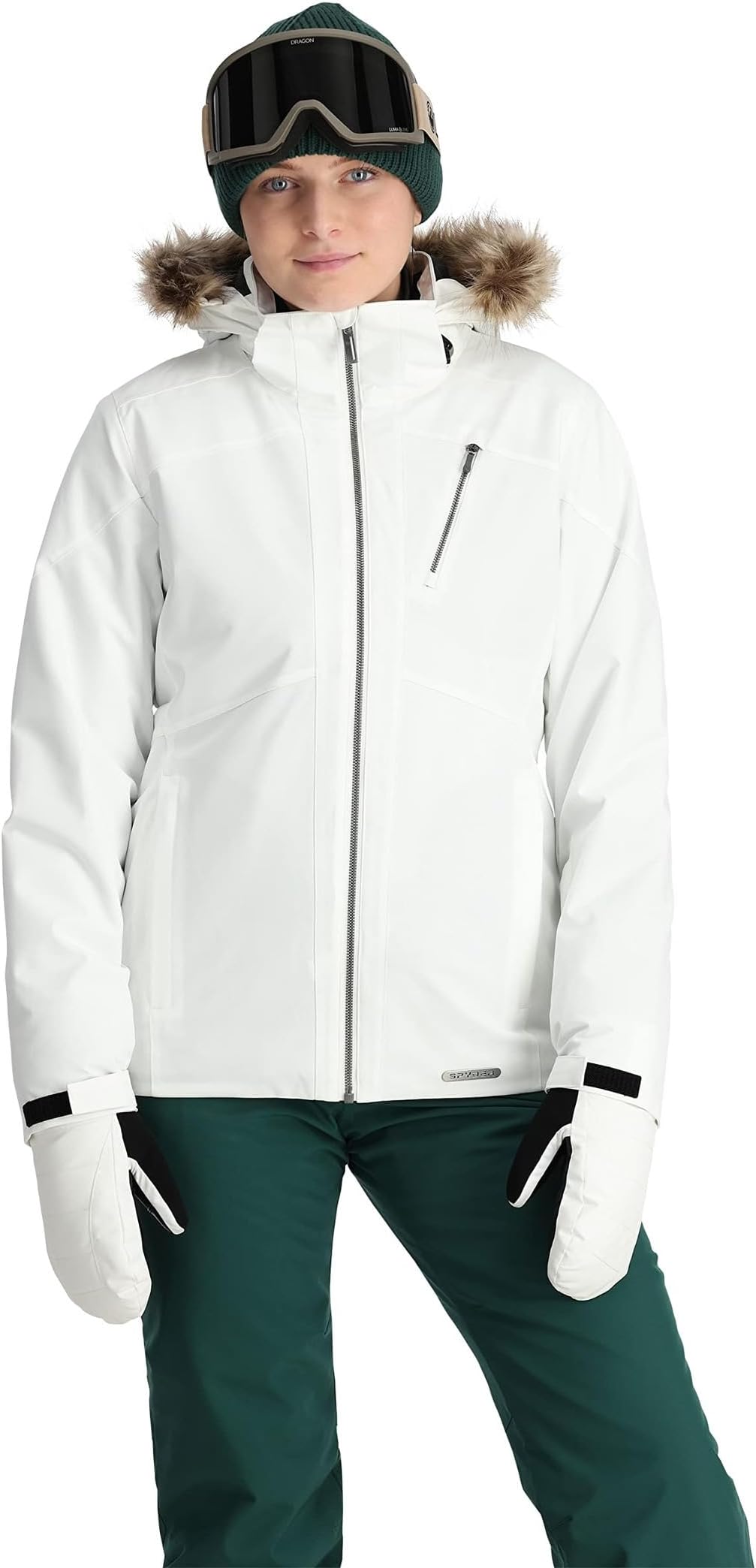 цена Куртка Skyline Jacket Spyder, белый