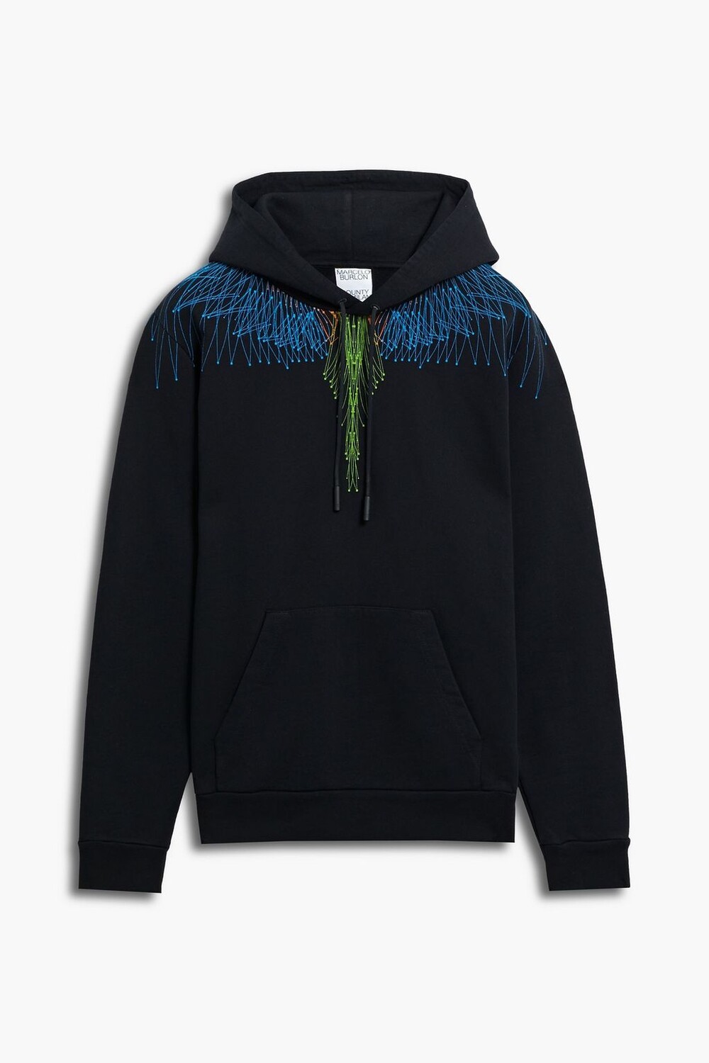 

Толстовка из французской махровой ткани с принтом MARCELO BURLON, черный