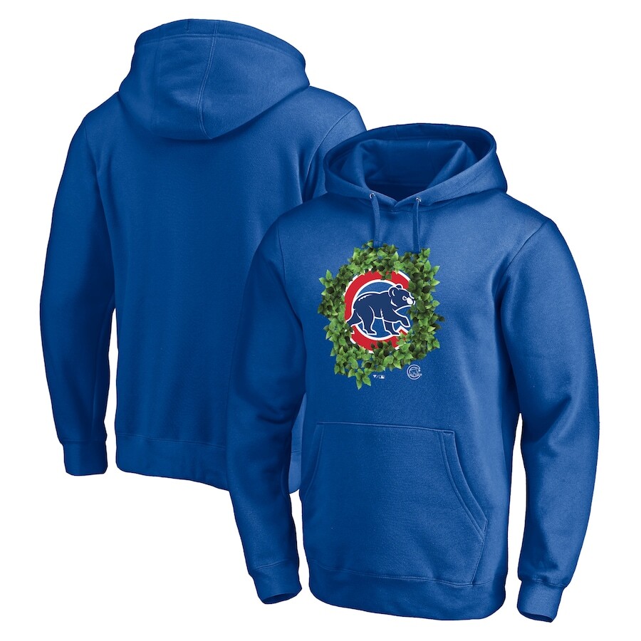 

Пуловер с капюшоном Fanatics Branded Chicago Cubs, роял
