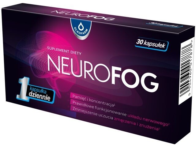 

Препарат, улучшающий память и концентрацию Neurofog Kapsułki, 30 шт