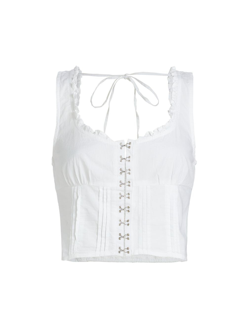 

Хлопковый корсетный топ Amelia Free People, белый
