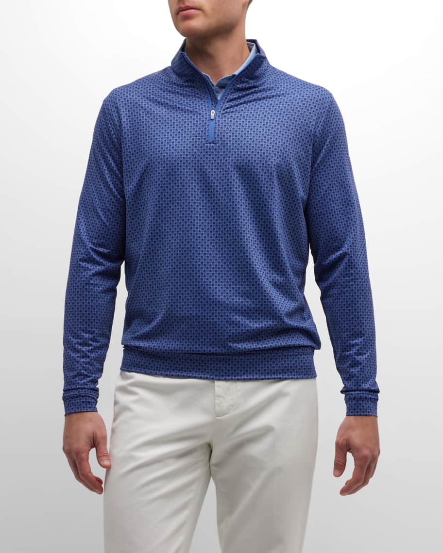 

Мужской свитер Perth Pina Skullada с молнией на четверть Peter Millar
