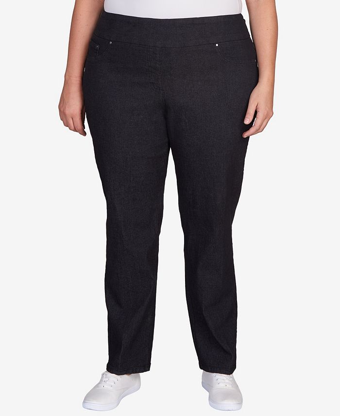 цена Джинсовые брюки больших размеров без застежки Ruby Rd., черный