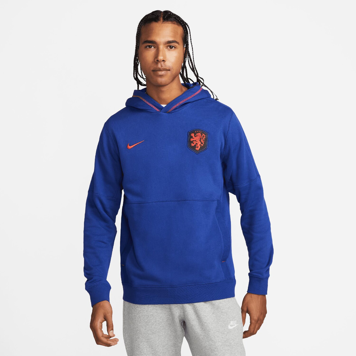 

Толстовка Nike Kapuzenpullover Niederlande Travel Fleece WM 2022, темно-синий