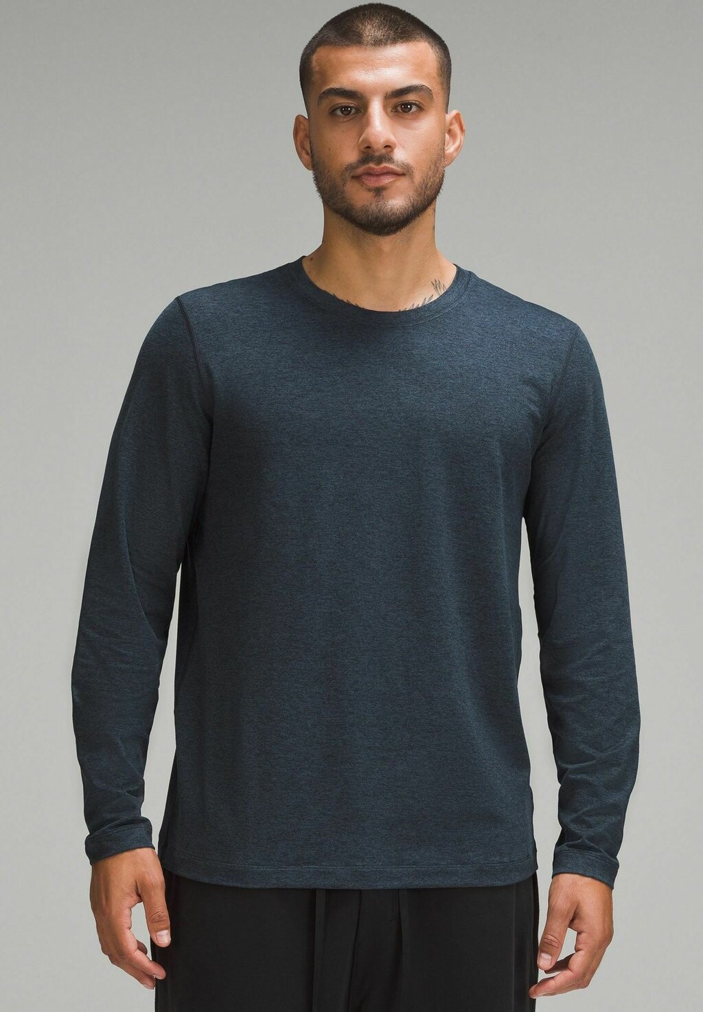 

Футболка с длинными рукавами Soft lululemon, цвет heathered classic navy heathered true navy