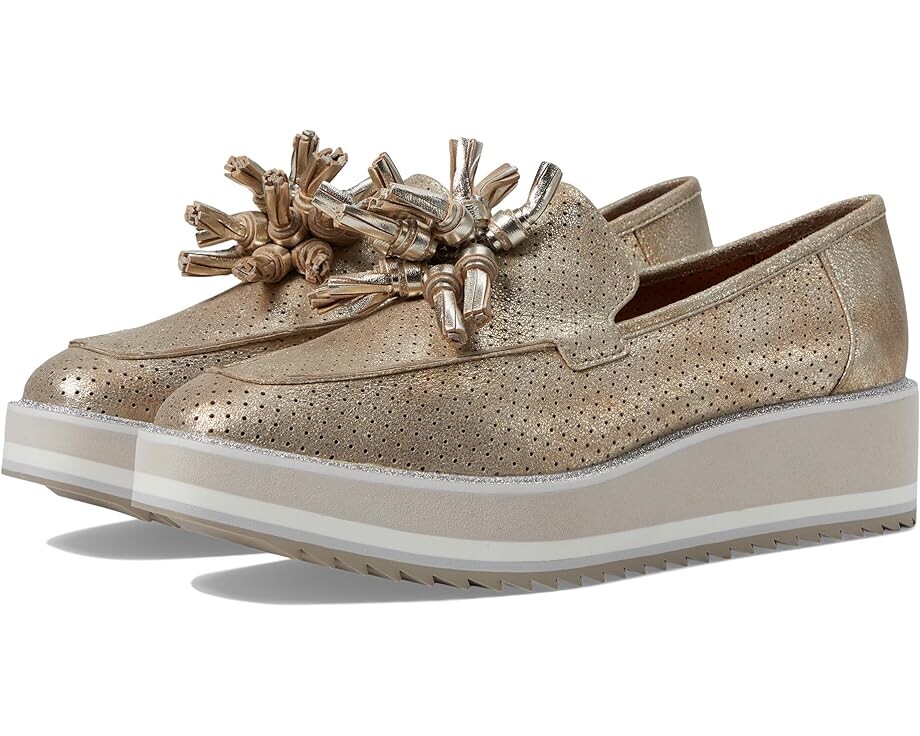 

Лоферы Johnston & Murphy Gracelyn Perfed Tassel, цвет Gold Metallic