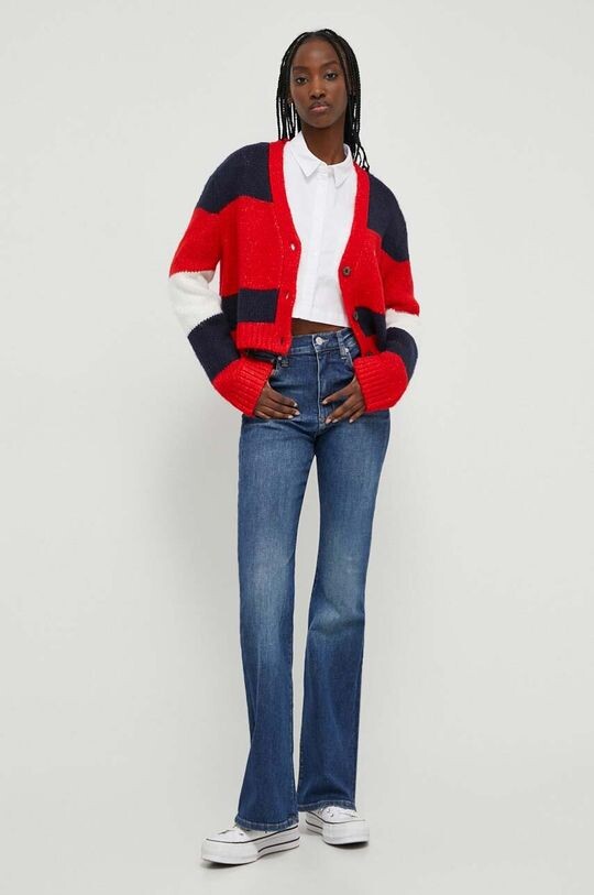 

Кардиган из смесовой шерсти Tommy Jeans, темно-синий