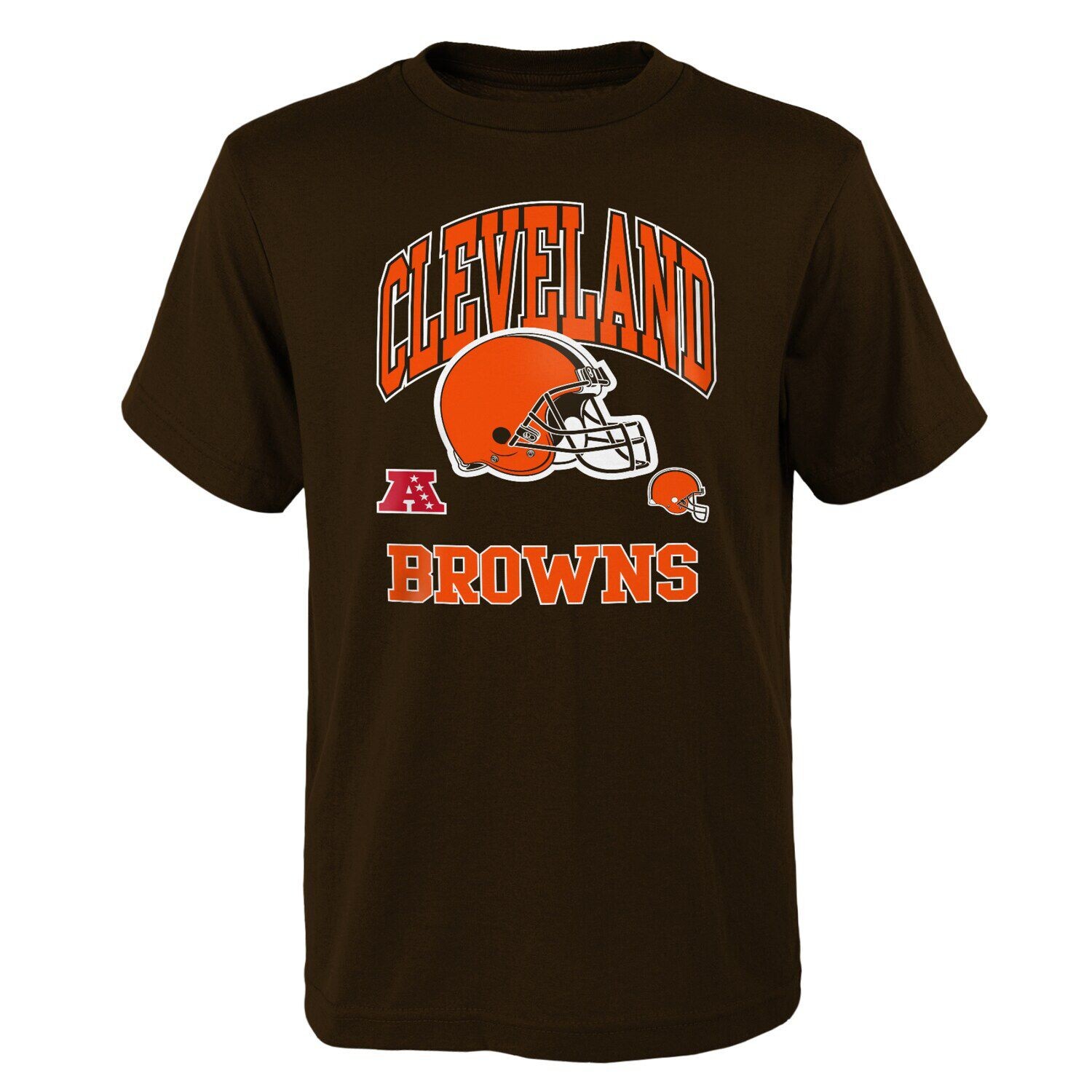 

Молодежная коричневая официальная деловая футболка Cleveland Browns Outerstuff
