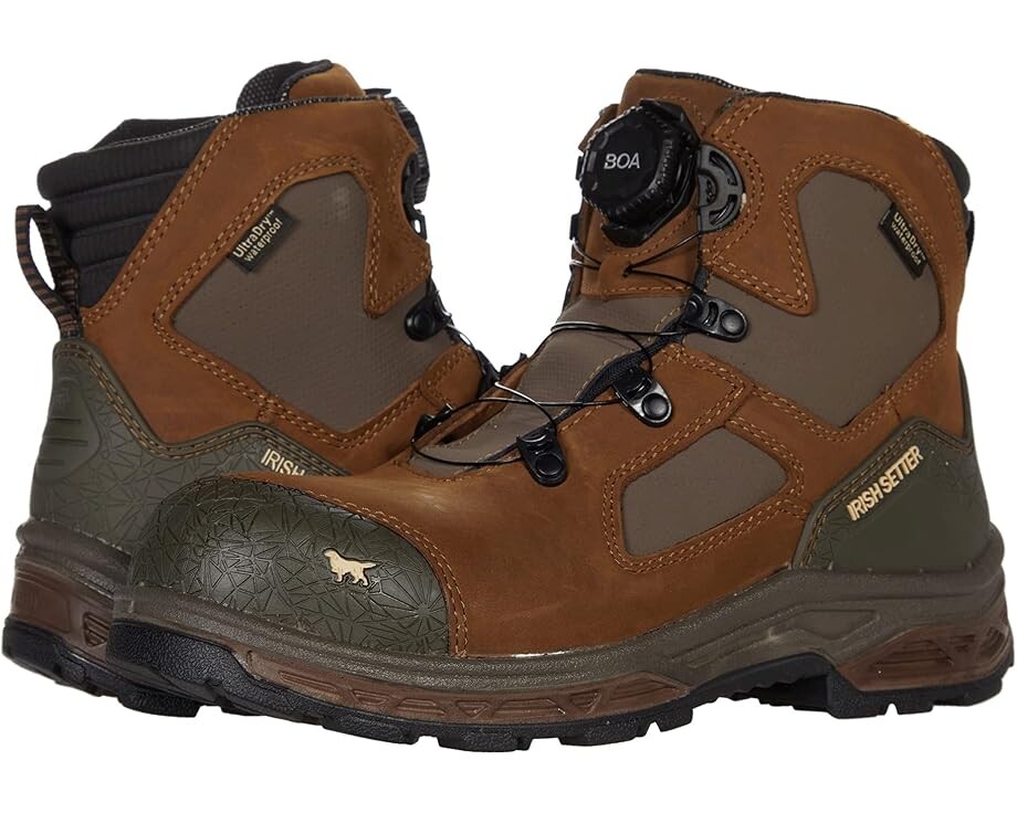 

Ботинки Irish Setter Kasota Boa 6" Waterproof Composite-Toe EH, коричневый