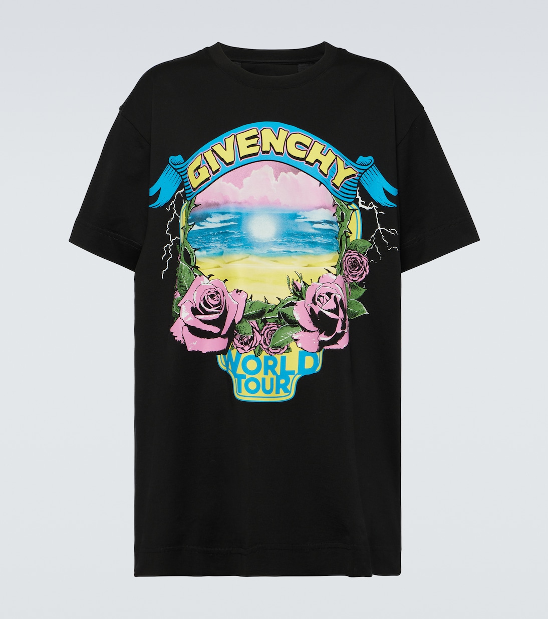 

Футболка из хлопкового джерси givenchy world tour Givenchy, черный