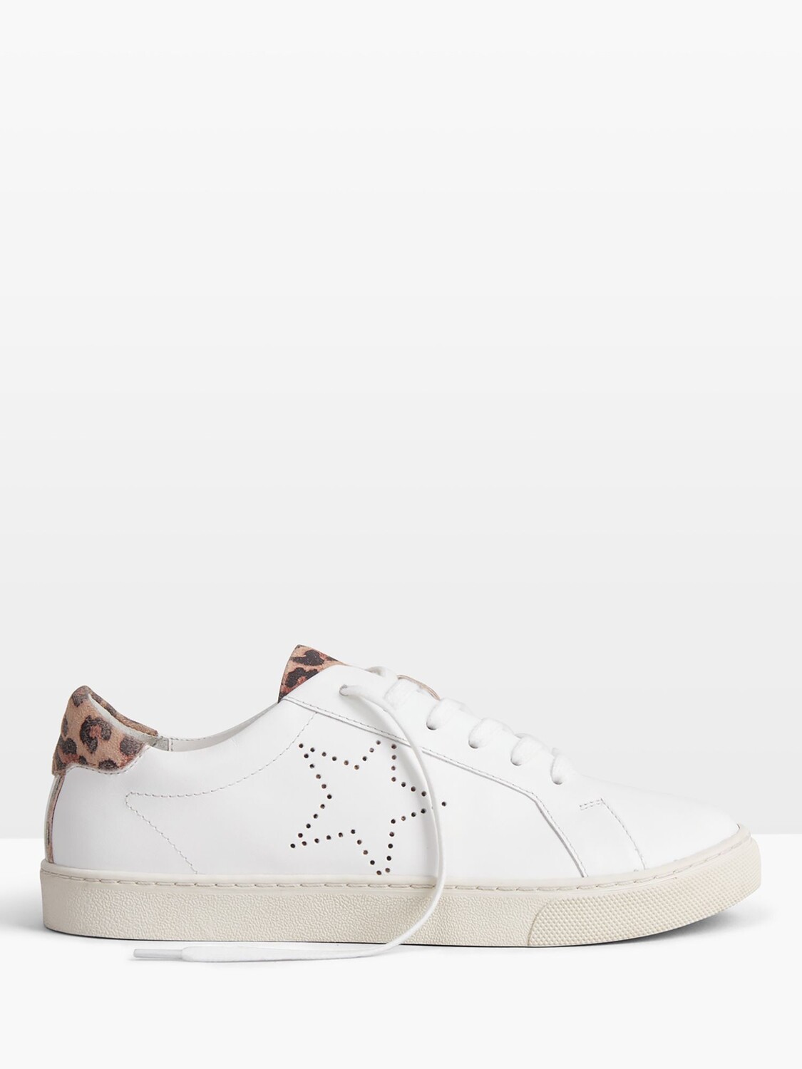

hush Кожаные кроссовки с леопардовым принтом Morley, белые, Белый