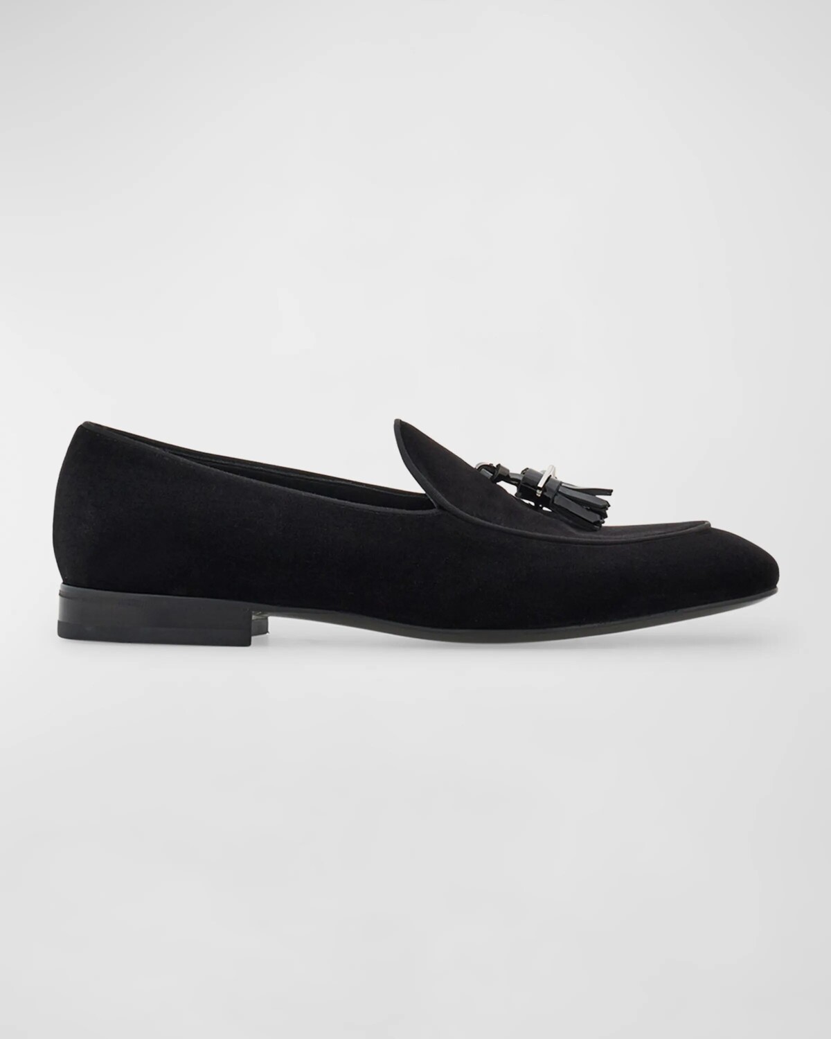 

Мужские кожаные лоферы Donovan Gancini с кисточками Ferragamo, цвет Nero 600