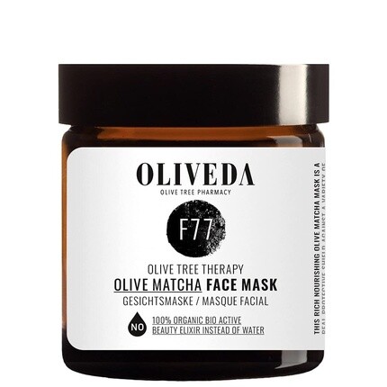 

F77 Olive Matcha Face Mask 60 мл Питательная маска — регенерирует, оживляет и успокаивает, Oliveda