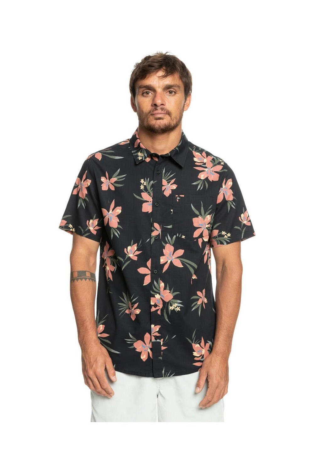 

Рубашка - Черная - Oversize Quiksilver, черный
