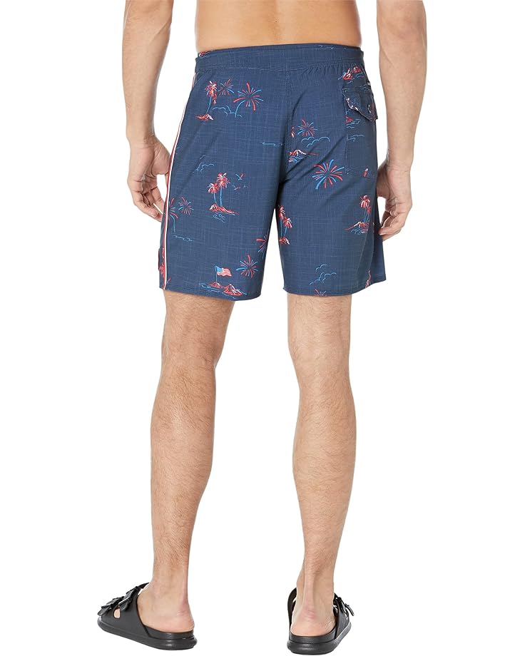 

Шорты для плавания Quiksilver Surfsilk Piped 18" Boardshorts, цвет Navy Blazer