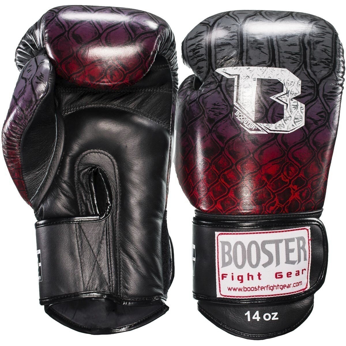 

Боксерские перчатки Booster BGLV3 Snake, красный