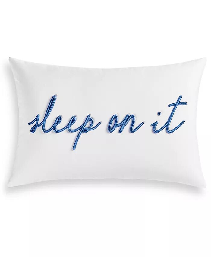 

Декоративная подушка Sleep On It, 12 x 18 дюймов Charter Club, синий