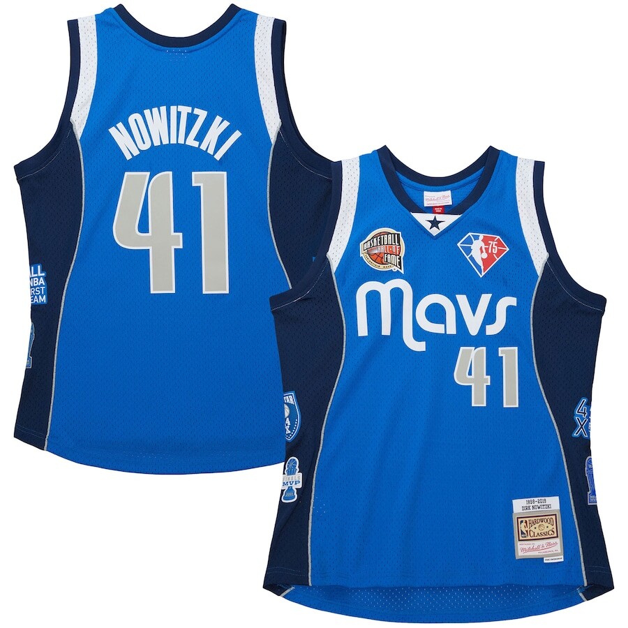 

Джерси Mitchell & Ness Dallas Mavericks, синий