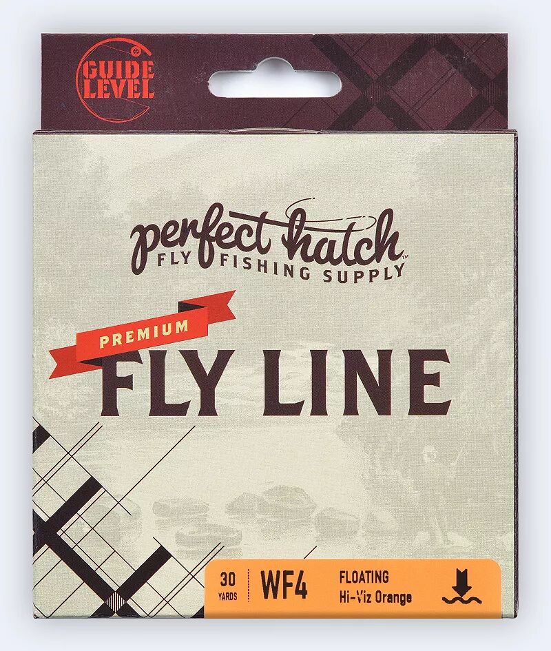 Perfect Hatch Hi-Vis Оранжевая премиум-леска Fly Line