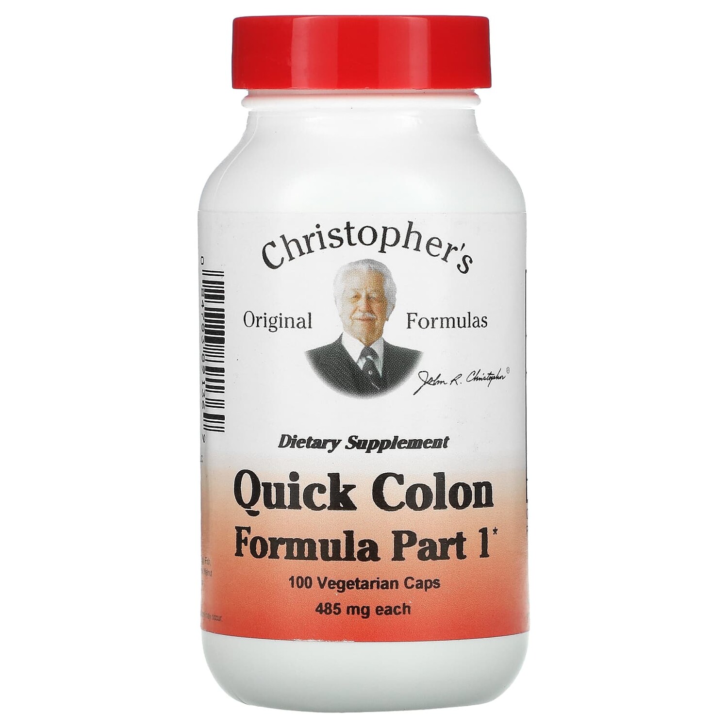 

Quick Colon, средство для здоровья кишечника, этап 1, 485 мг, 100 вегетарианских капсул, Christopher's Original Formulas