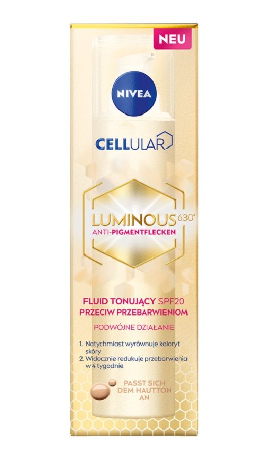 Nivea Cellular Luminous SPF20 красящий крем с фильтром, 40 ml