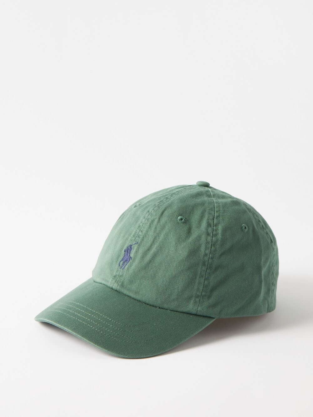 

Бейсболка из хлопкового твила с вышитым логотипом Polo Ralph Lauren, зеленый