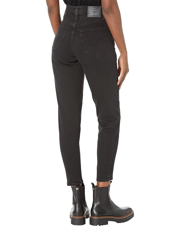 Джинсы Levi's Womens High-Waisted Mom Jeans, цвет Flash Black