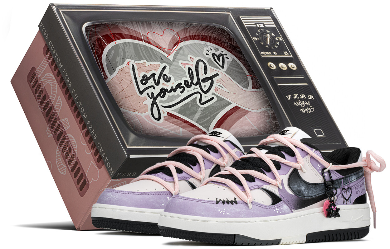 

Кроссовки Nike Gamma Force Skateboarding Shoes Women's Low-top Black/purple/pink, черный