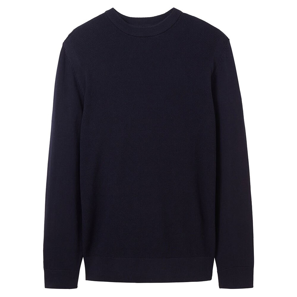 

Свитер Tom Tailor 1038198 Structured Knit Crew Neck, синий