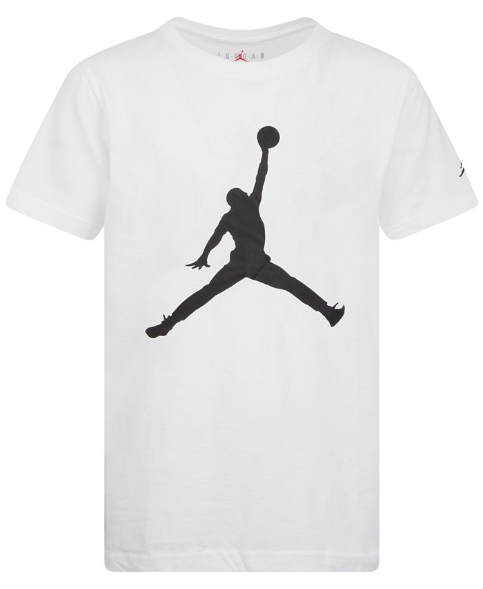 цена Футболка с логотипом Big Boys Jumpman Jordan, белый