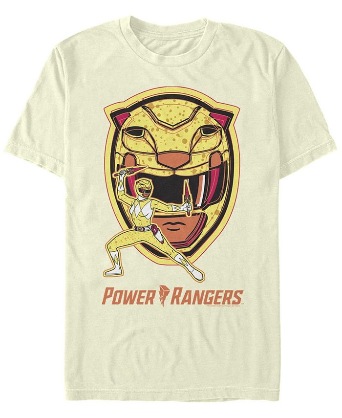 Мужская желтая футболка Power Rangers Ranger Hero с коротким рукавом Fifth Sun, желтый