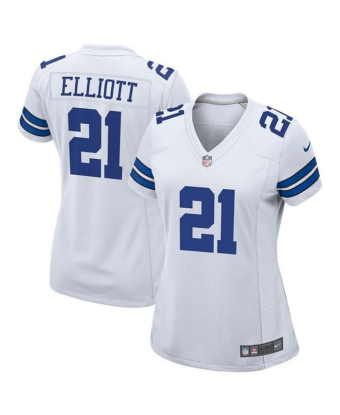 

Женская футболка команды Ezekiel Elliott White Dallas Cowboys Team Game Nike, белый