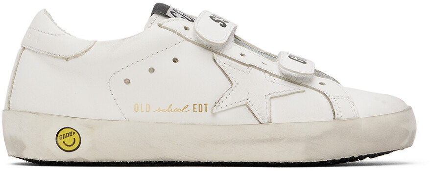 

Детские белые кроссовки Old School Golden Goose