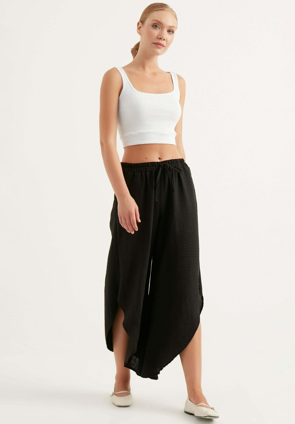 

Брюки ELASTIC WAIST WIDE LEG Herita, цвет black